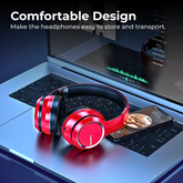 RGB Foldable Wireless Bluetooth Headphones — HIFI Bass